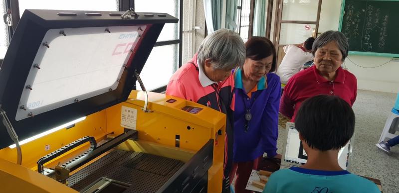 參觀3D雷射雕刻機