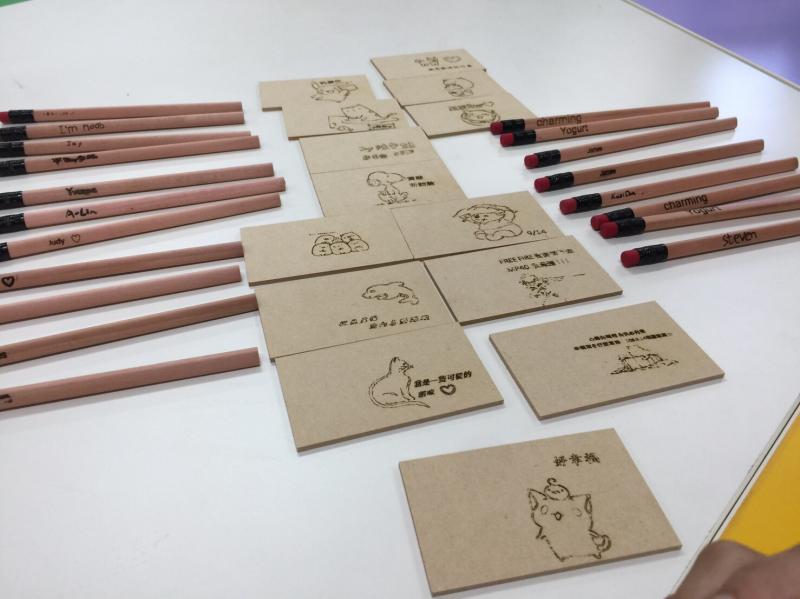 學員雷雕作品