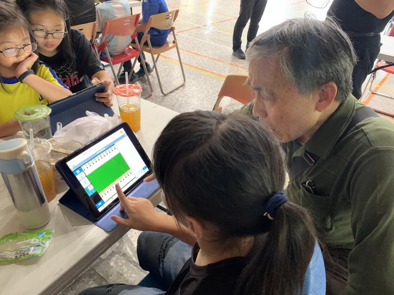 比賽前用用IPAD練習橋牌。