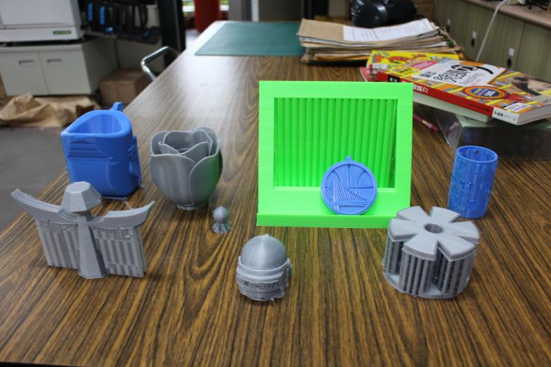 資訊站還展示了很多3D列印的作品