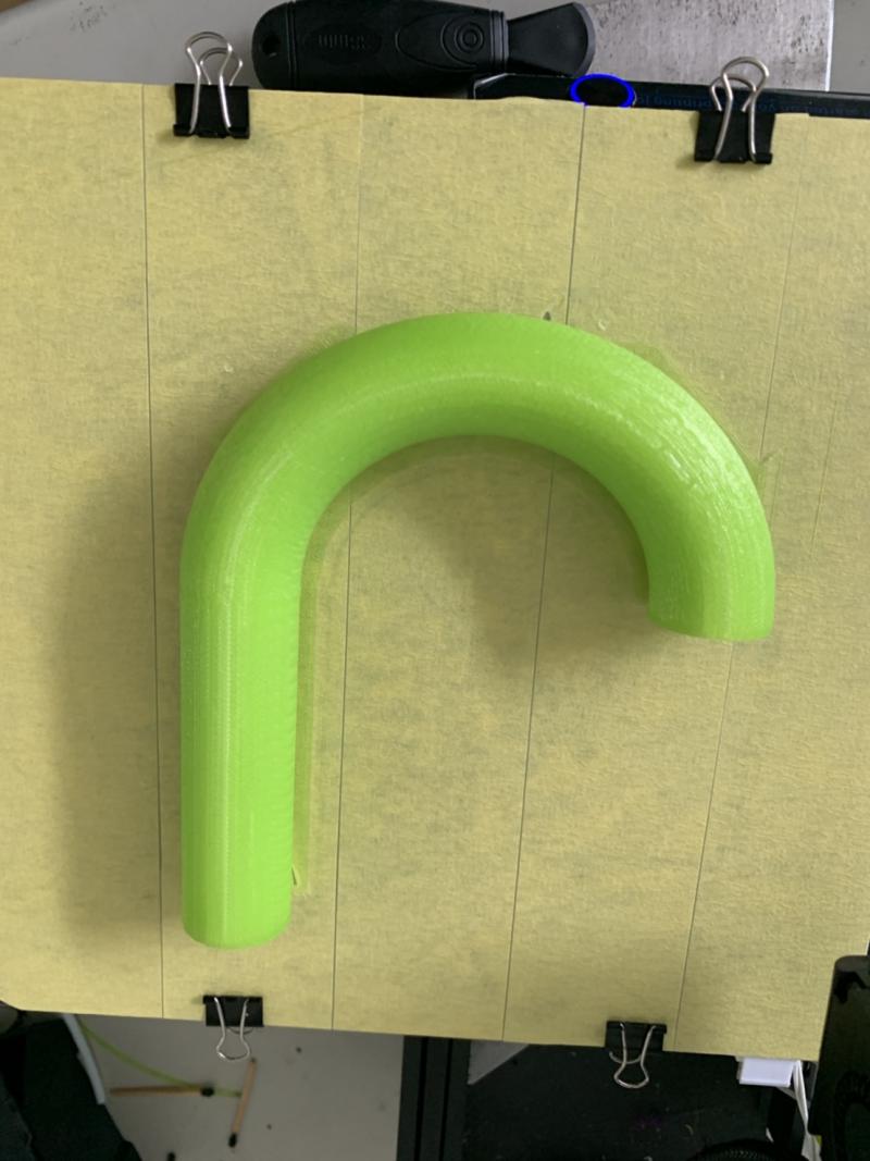 列印臺上的成品