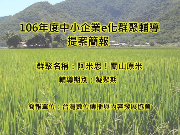 海端DOC_106年度中小企業e化塑造群聚輔導計畫-封面照