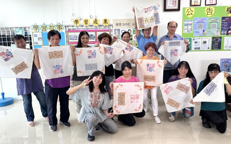 學員展示植感圖騰創作