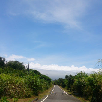 壯圍濱海自行車道，全長有十七公里，沿著海濱，在木麻黃和林投樹中闢建而成