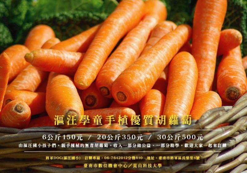 公益農場的胡蘿蔔開賣囉-封面照