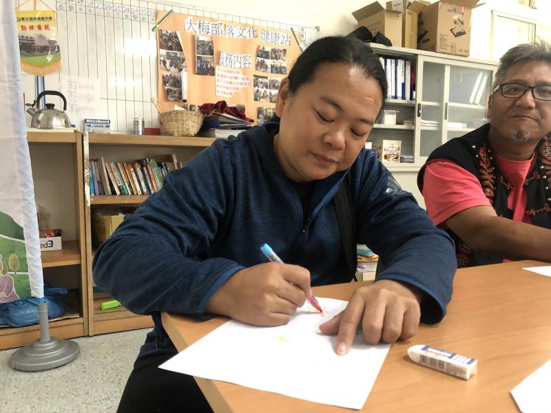 大部落落食農教育園負責人參與包裝設計課程。