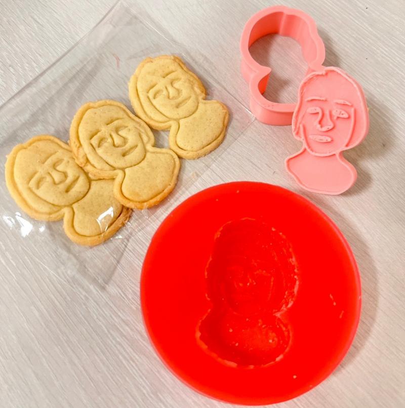 列印出來的模具可以做餅乾還可以用餅乾翻模成擴香石喔~