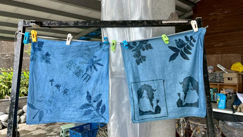 印出專屬的植物圖樣完成的作品