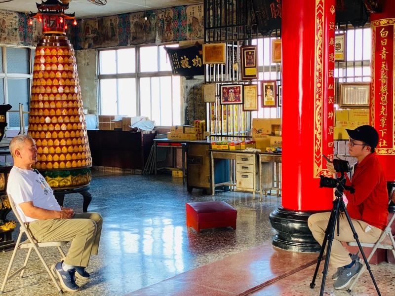 人物訪談拍攝中