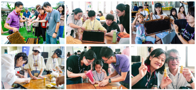 在《蜜鄉養蜂園》進行蜂事體驗活動