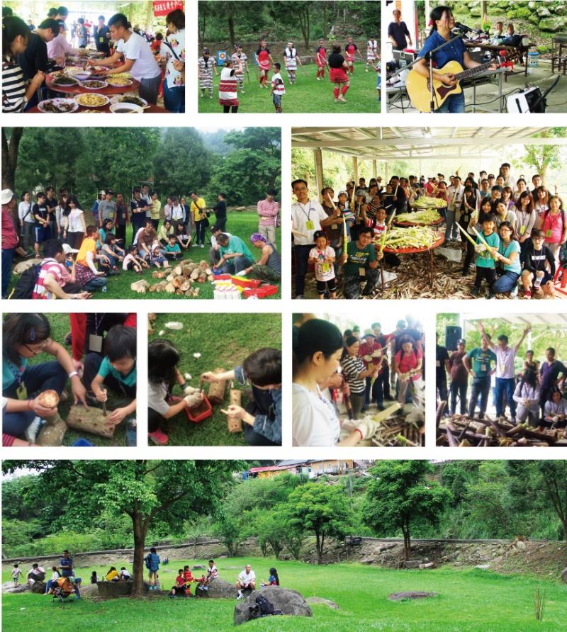 與自然共處，志工帶著孩子一起採收桂竹筍，知足惜福