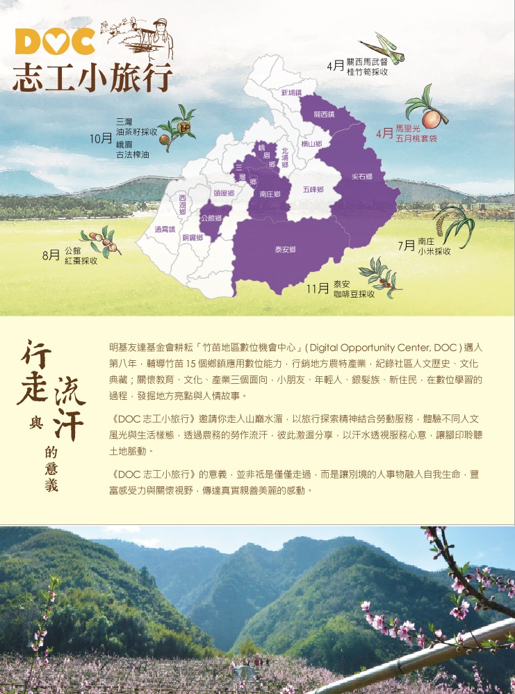 《DOC 志工小旅行》徵求志工守護夢想之果  馬里光五月桃套袋勞作 電子報