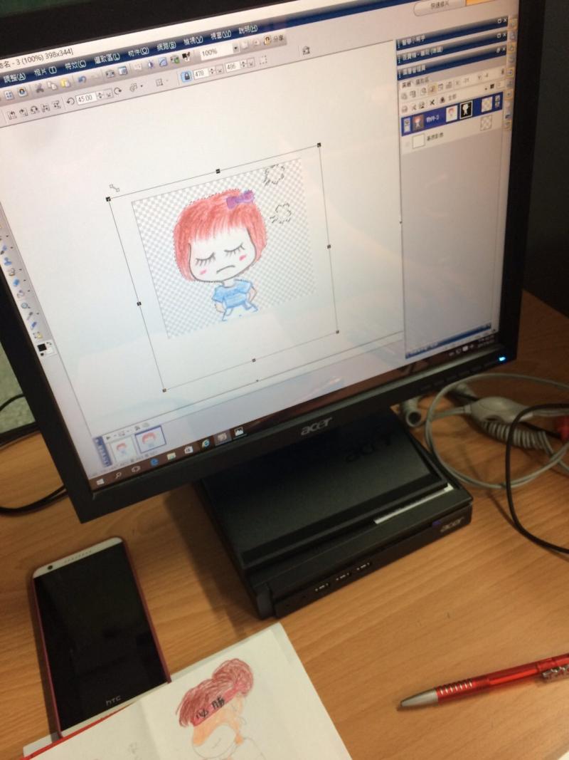 愛畫畫的萬里line貼圖製作-封面照