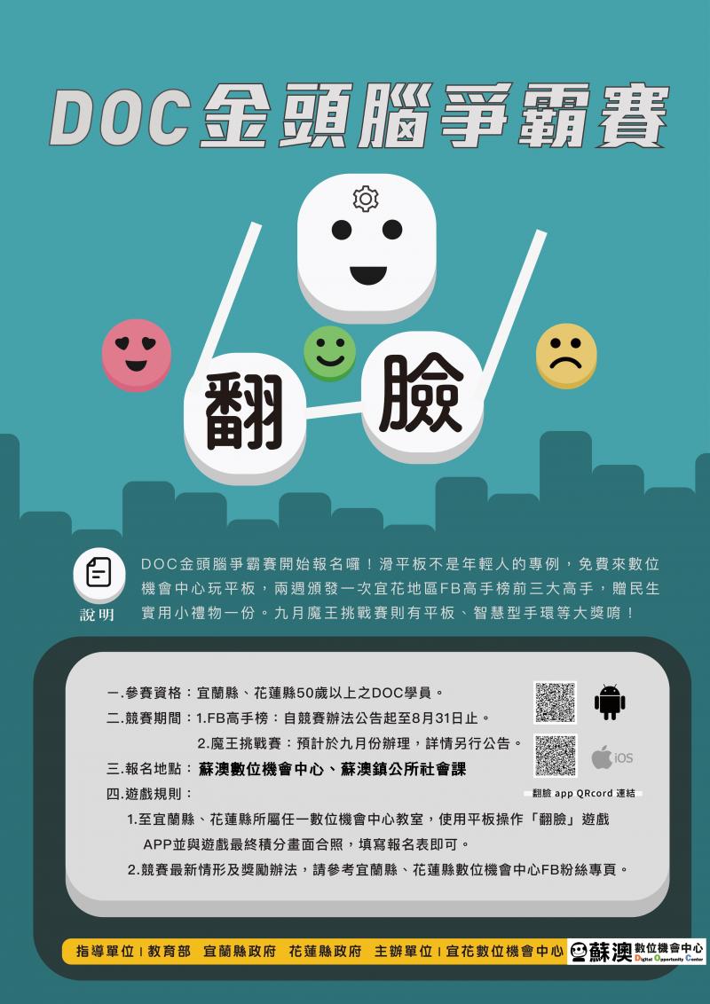 DOC金頭腦爭霸賽，歡迎DOC學員來挑戰!!!!-封面照