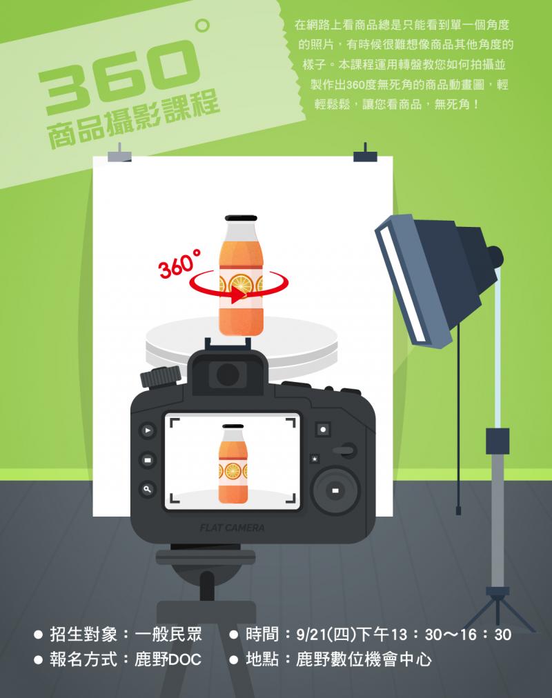 360度商品攝影課程招生-封面照