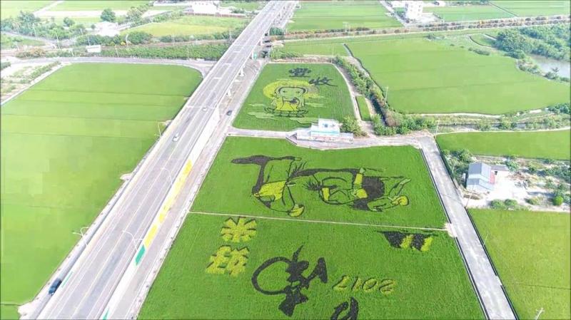 來六甲欣賞美麗彩繪稻田-封面照