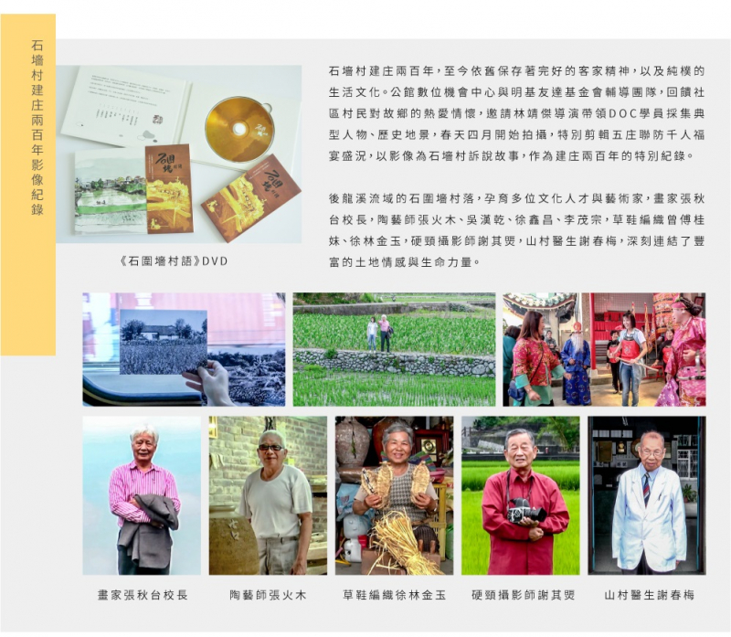 講述談及的在地人物與介紹