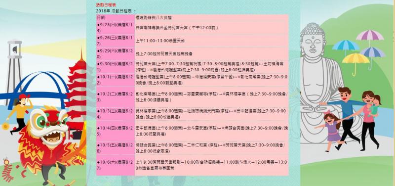 2018彰化縣媽祖聯合遶境祈福 大家一起來逗熱鬧~-封面照
