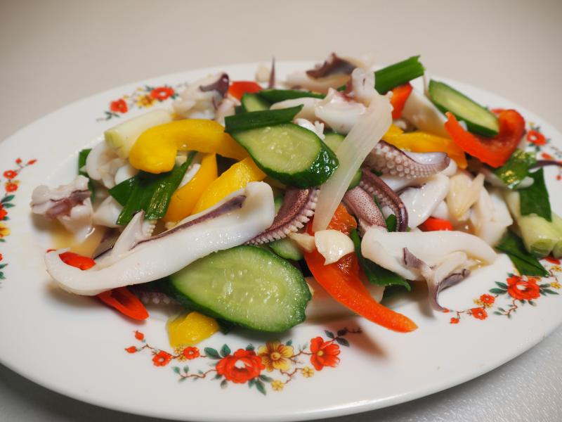 七美美食-花枝炒鮮蔬