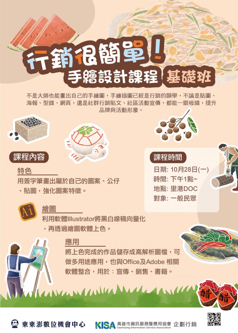 行銷很簡單!教你如何引起消費者注意的手繪設計課程即將登場~-封面照