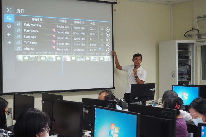 老師指導學員Quik APP軟體