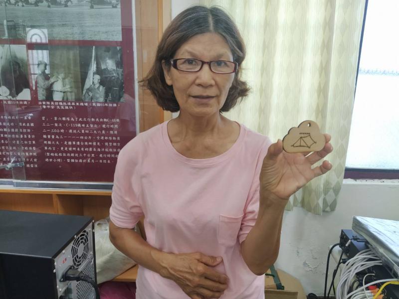 雷雕課程楊惠真學員的實作成品。