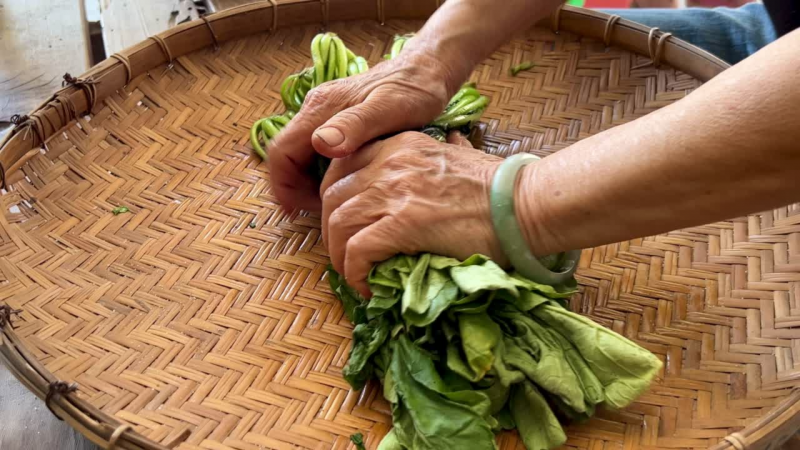 雪裡紅製作過程