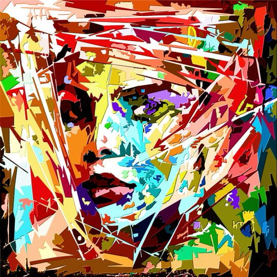 使用AI 技術填入不同的色塊