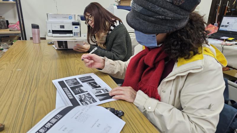 數位攝影課程學習各種構圖。