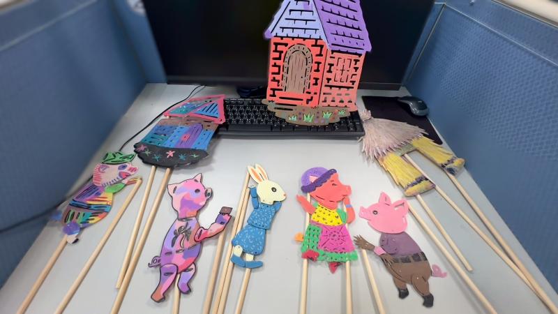 結合3D列印技術，成功取代原本牛皮製作的劇偶，不僅降低成本，更能達到生態保護的目的。