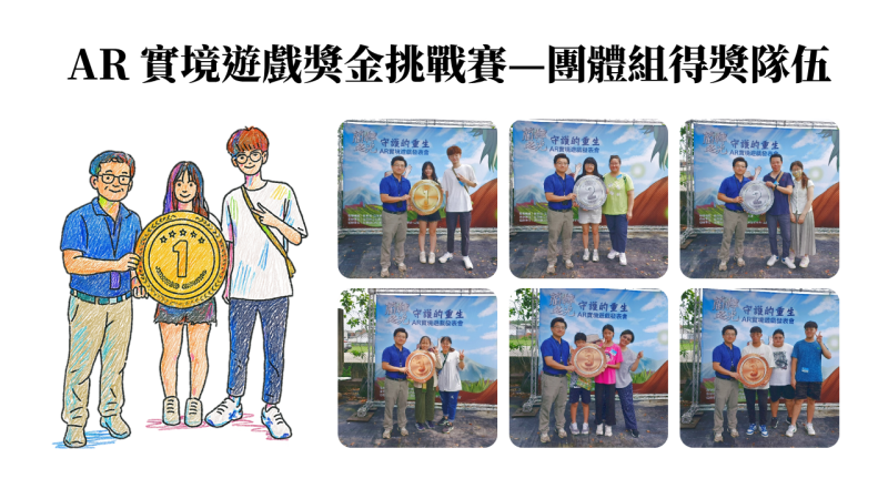 AR實境遊戲獎金挑戰賽-團體組得獎隊伍照片