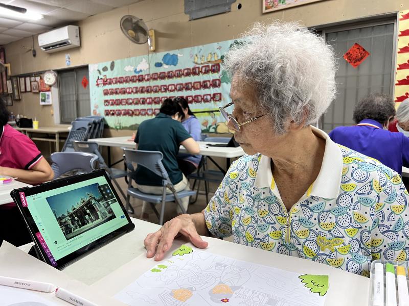 參與九如DOC王爺奶奶轉後頭電子書彩繪製作