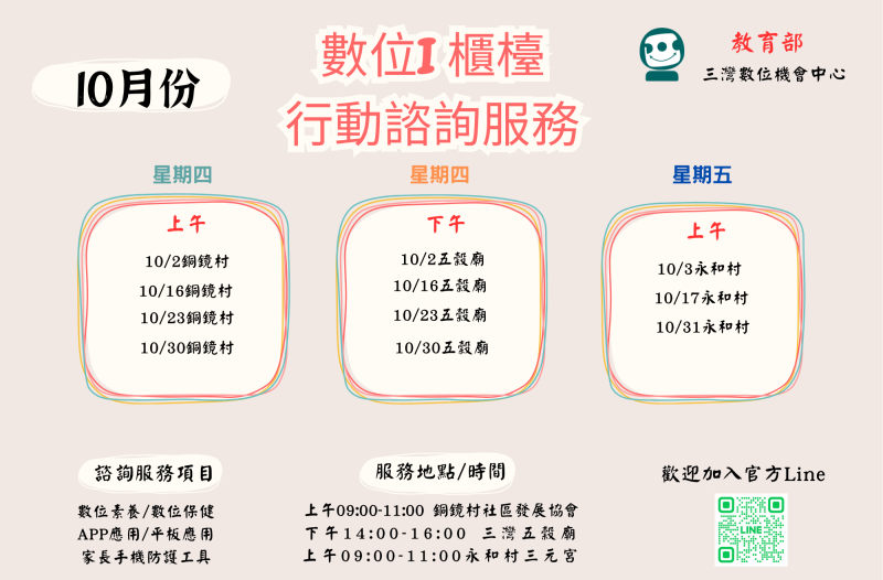 10月份行動諮詢表