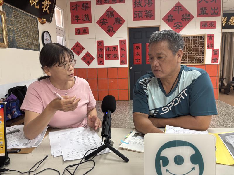 邀請興仁社區蔡志鍐理事長錄製 蔡廷蘭進士生平與建築特色。