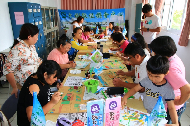 手繪地圖的上課情境