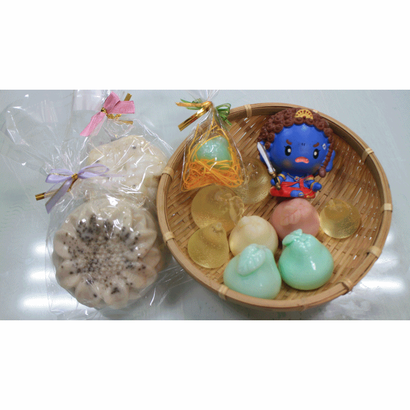 柚皂及平安皂的學員成品擺盤