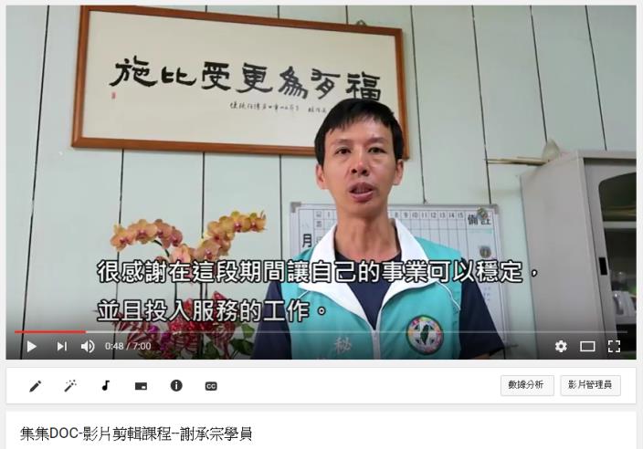 集集火車票餅老闆-謝承宗  這天一同拜訪老闆並且貼身跟隨老闆的行程，製作成紀錄片。