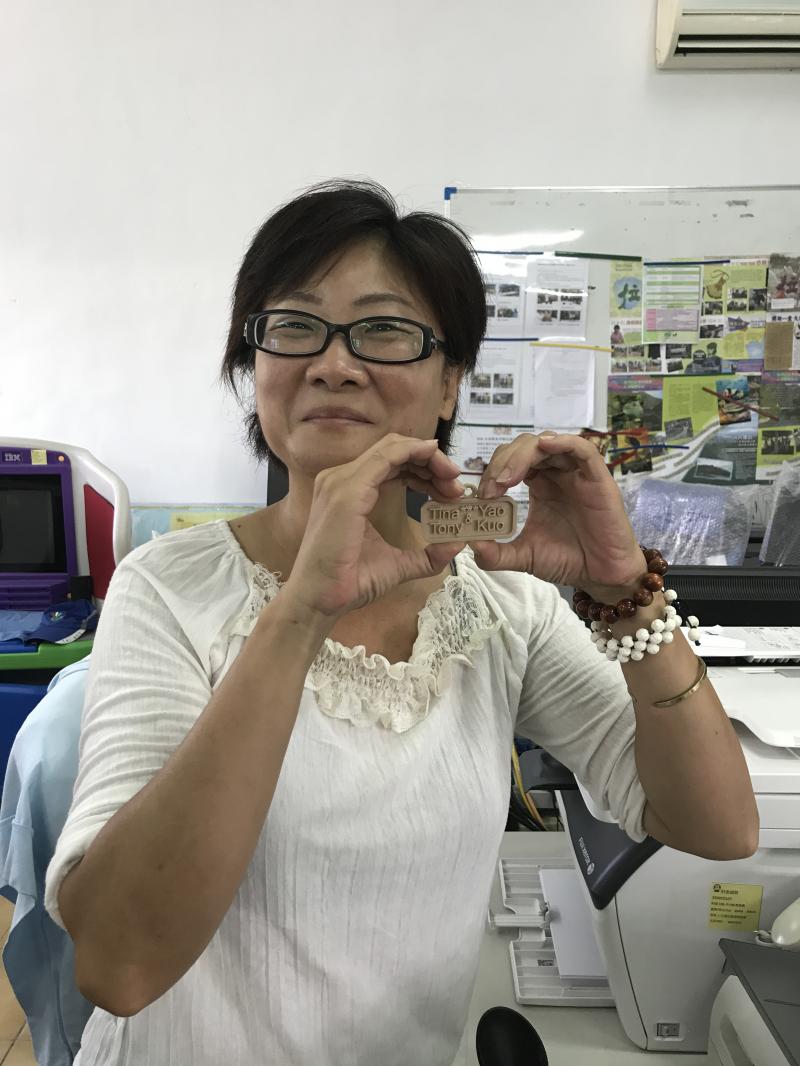 開心的展示3D列印做品