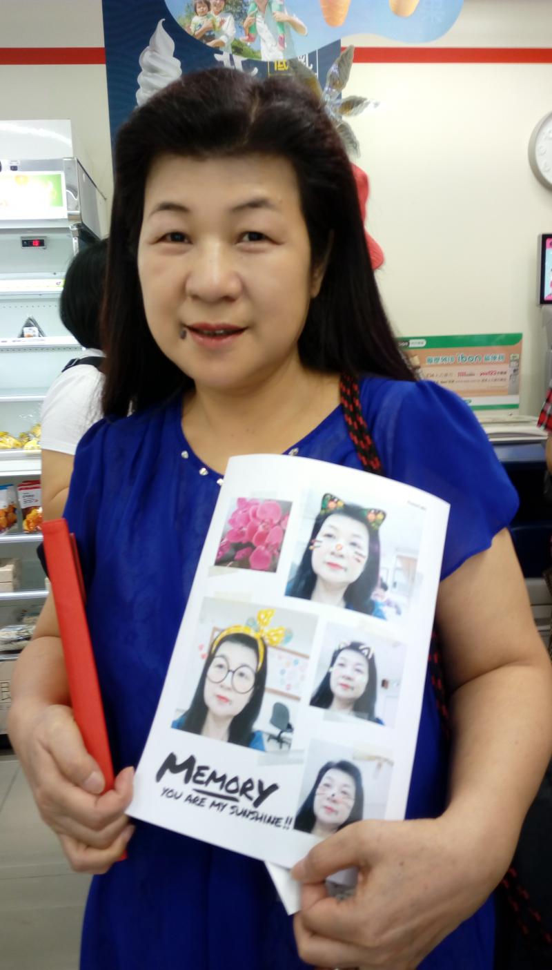 學員展示自己列印的結果1