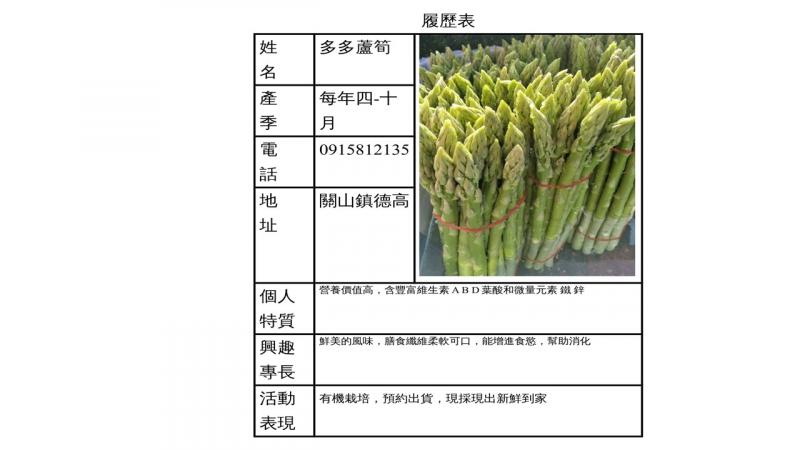 李秀花的作品  蘆筍小農