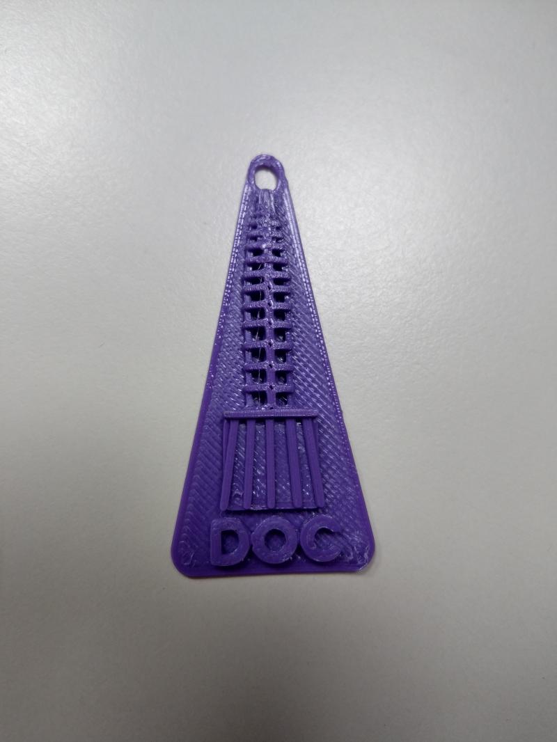 學員藉由3D列印製作的吊飾