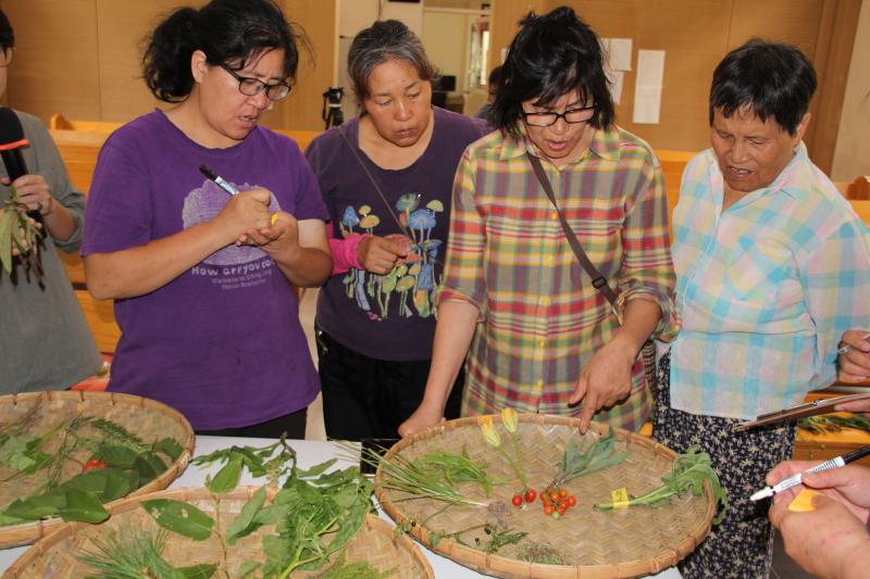 學員正在進行雜草辨識。