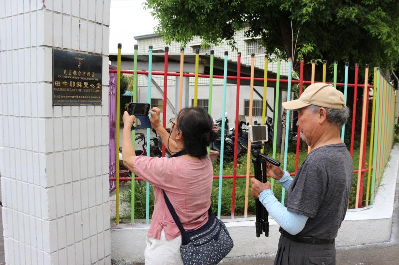 實地拍攝聖心堂外觀