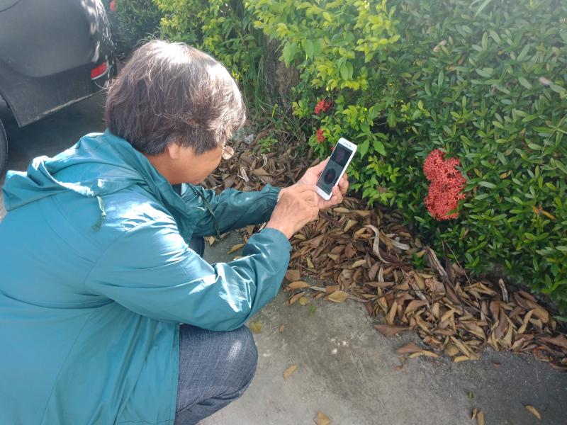 學員戶外的取景過程