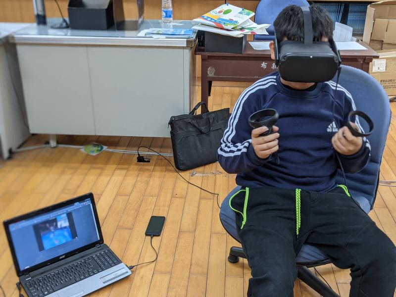 學員在VR中化身為拳擊手