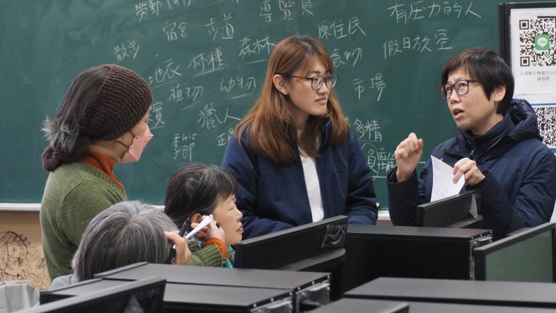 學員一起分組進行討論