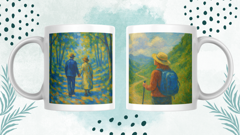 把圖案轉印到馬克杯和提袋上真的很有成就感，以後可以做成禮物送人