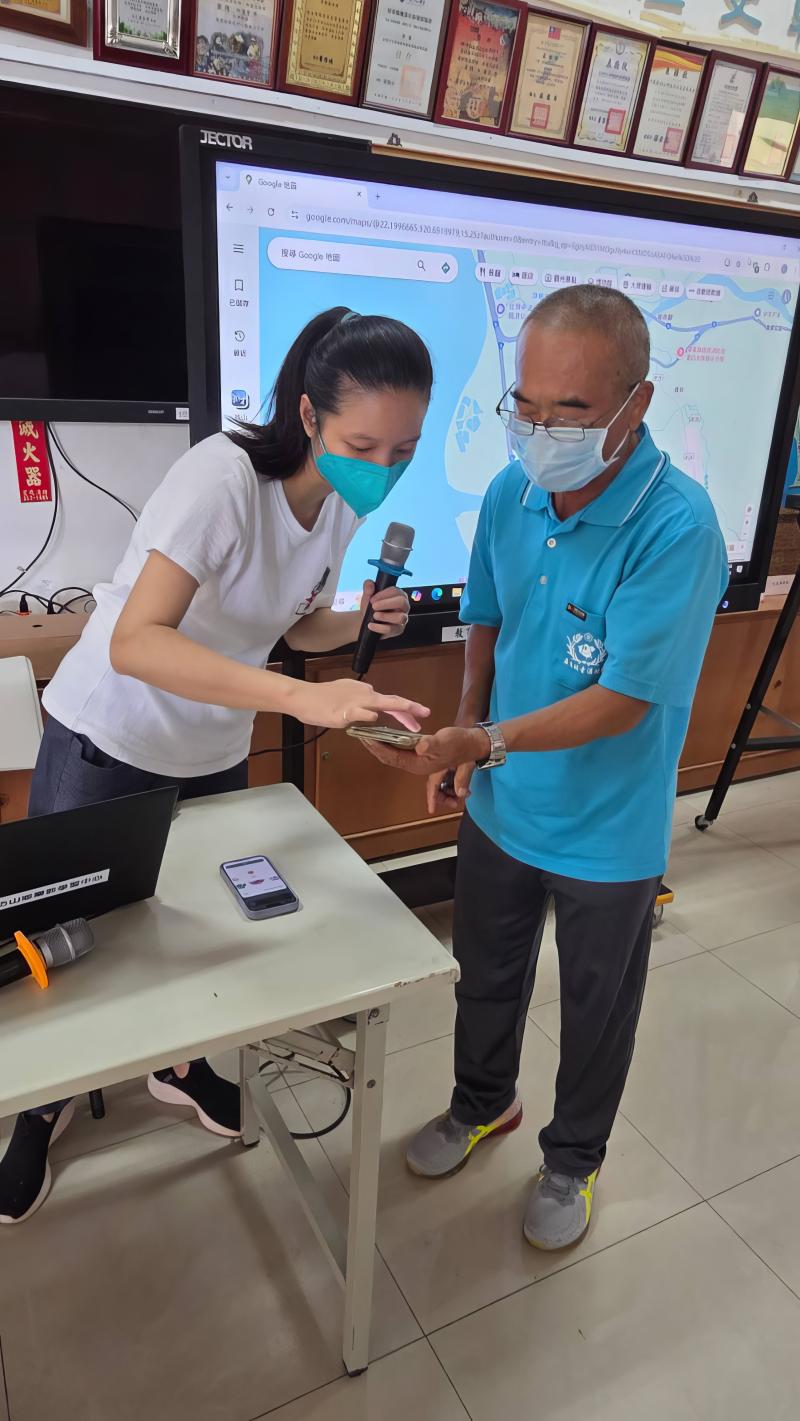 學員主動學習 Google Map，期待取代常出錯的車用導航。