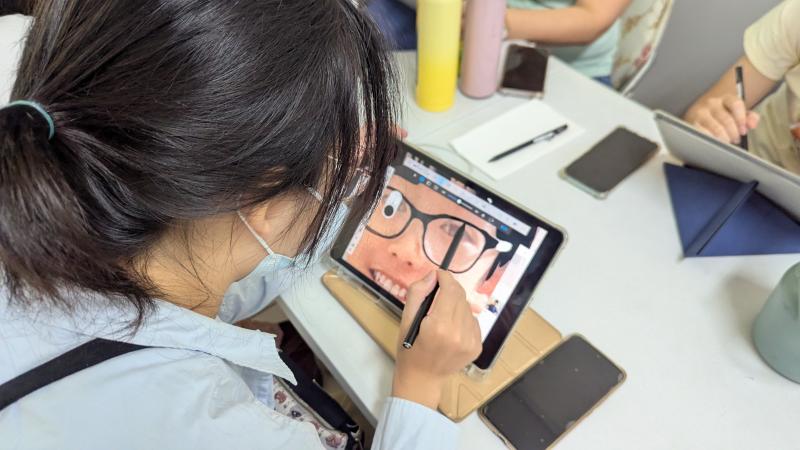 數位打稿練習中