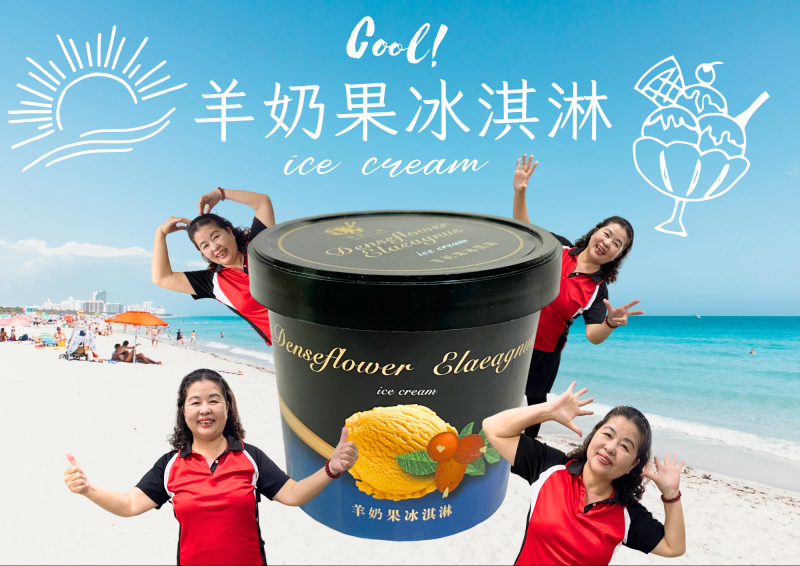 羊奶果冰淇淋與人像合成創作